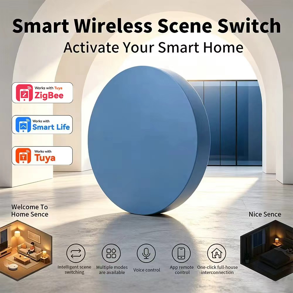 Smart Home Automation Kit - Zigbee Smart Scene Push Button Compatible
