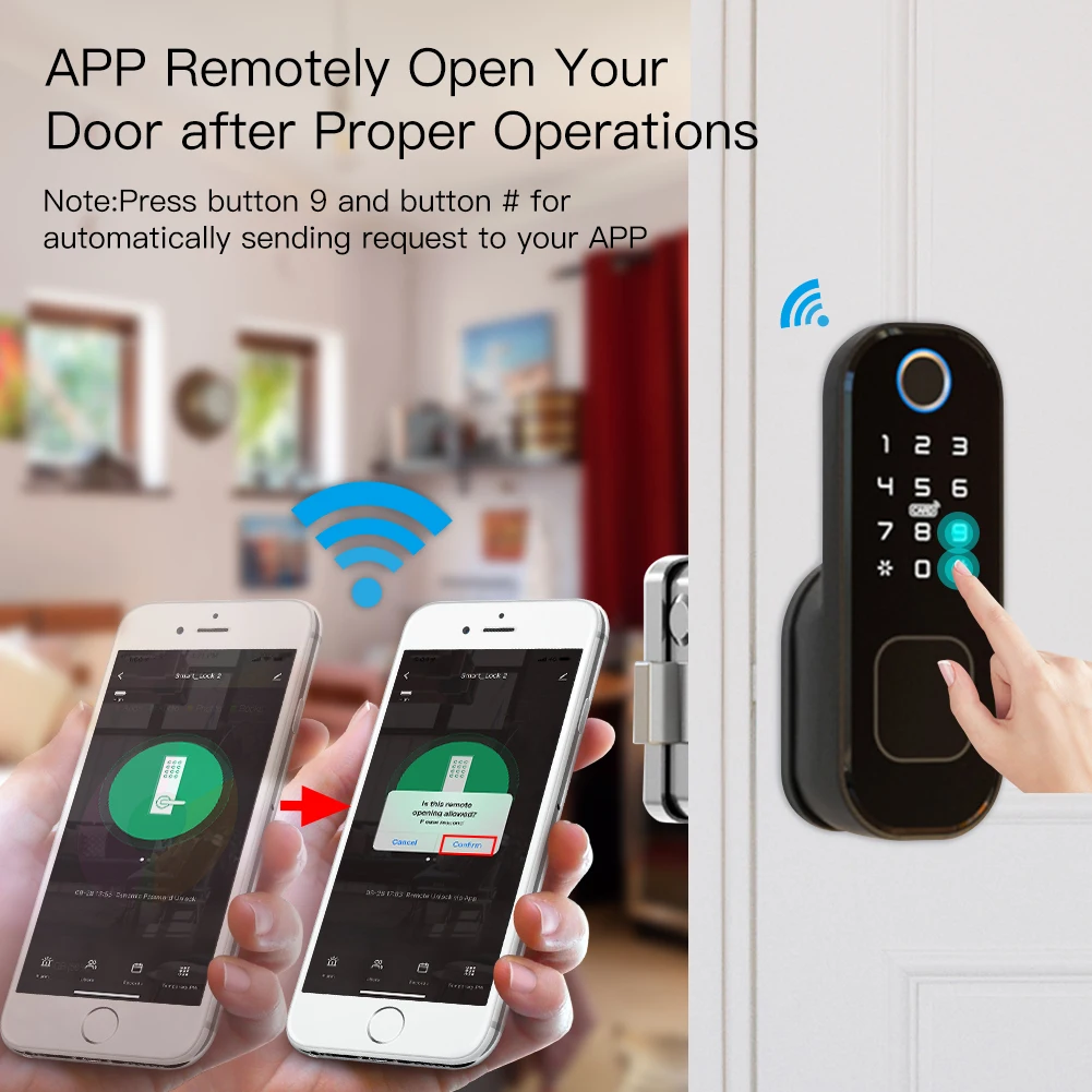 MOES WiFi Tuya Smart Lock Door - Smart Door Lock Wifi 评论和价格