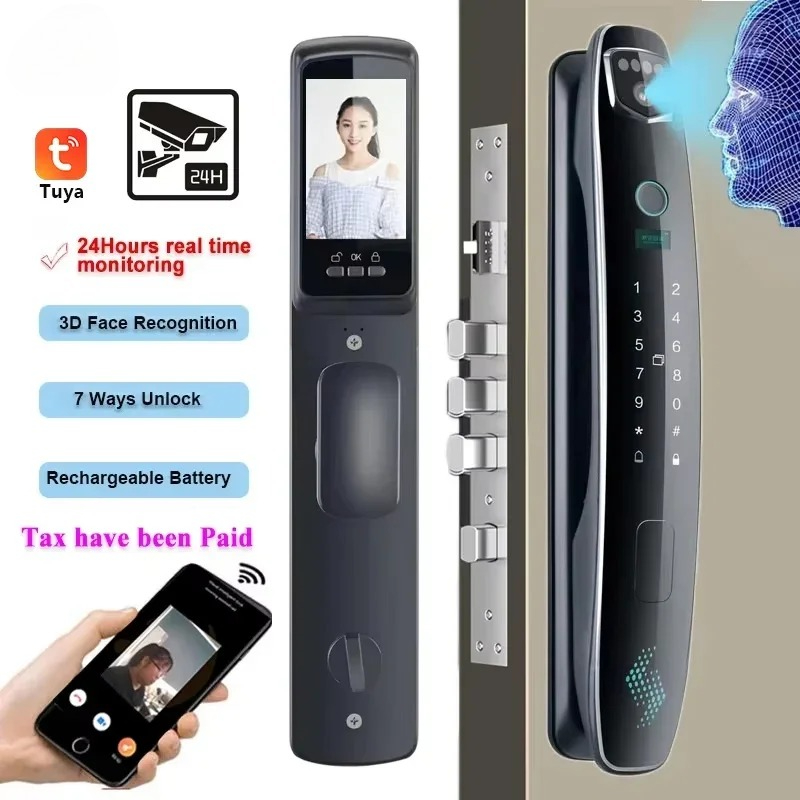 3D Face Recognition Smart Pass - Smart Door Lock Wifi 评论和价格