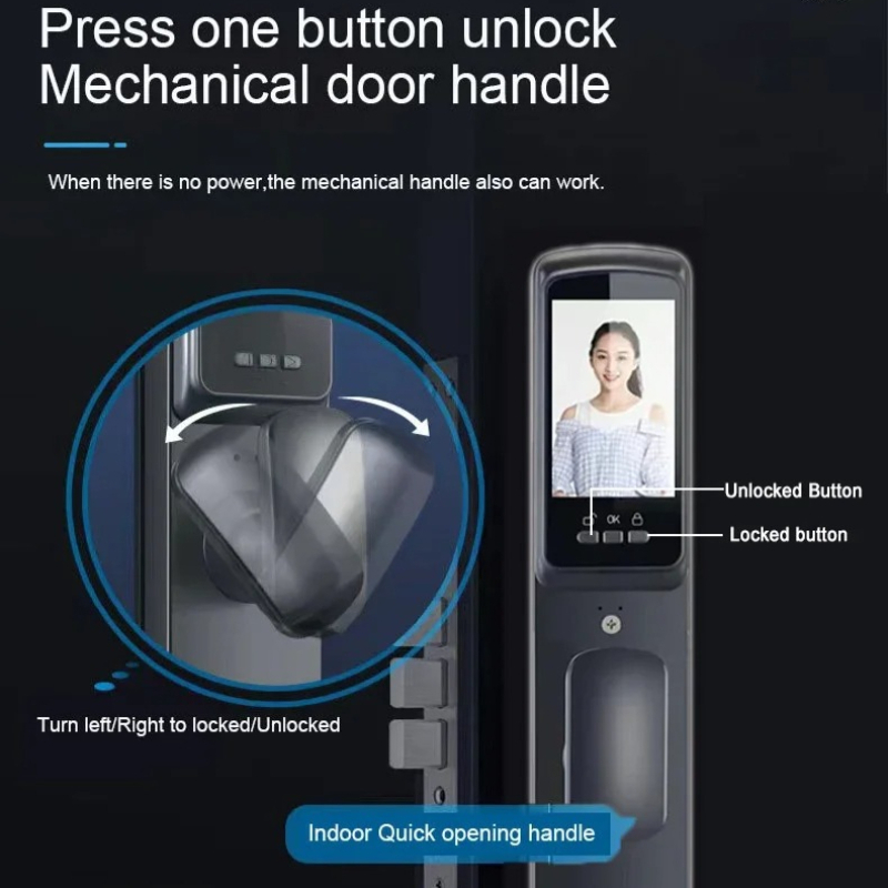 3D Face Recognition Smart Pass - Smart Door Lock Wifi 评论和价格