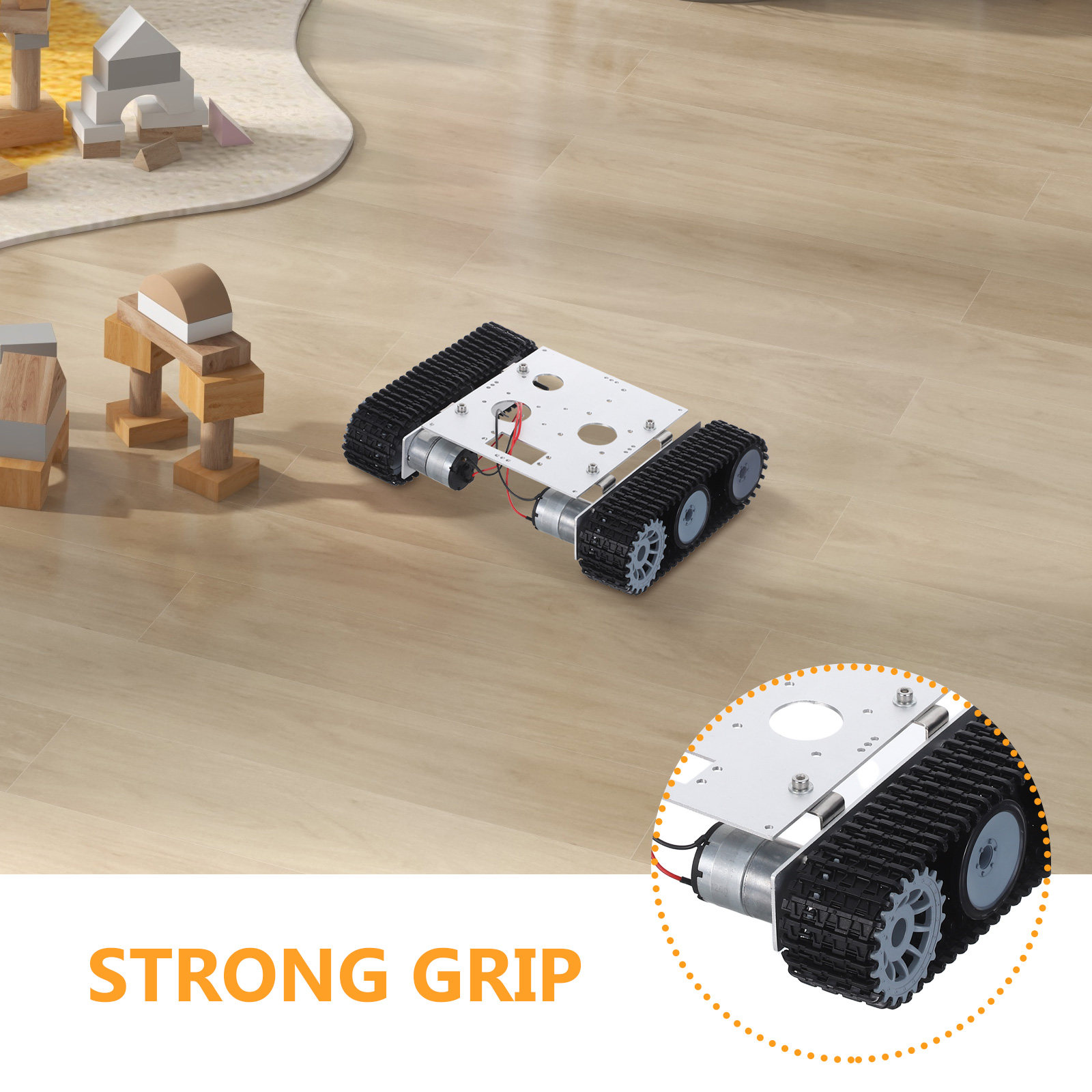 Metal Robot Tank Chassis Kit - - Stem Robotics Kit 评论和价格