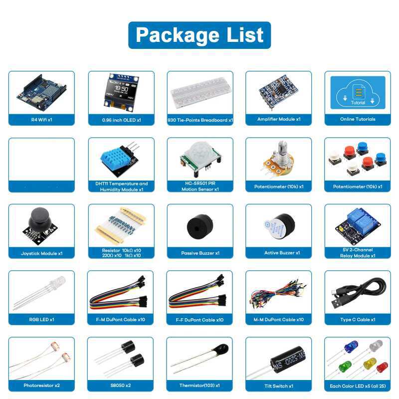 UNO R4 WiFi Compatible Develop - Electronics Project Kit 评论和价格