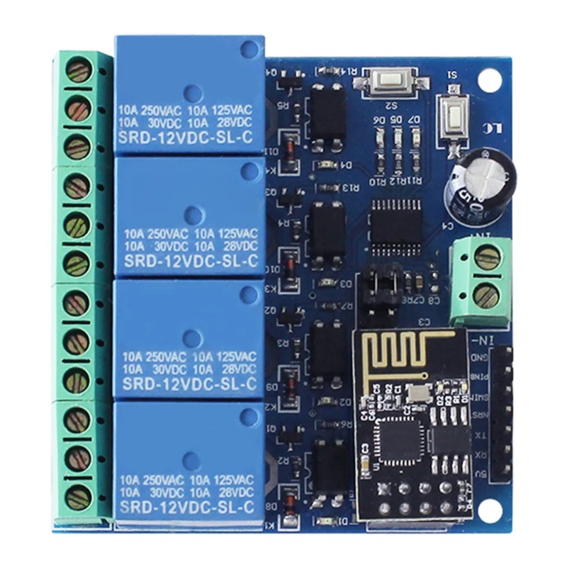 ESP8266 ESP-01 4-way WiFi rela - Esp8266 Relay Module 评论和价格
