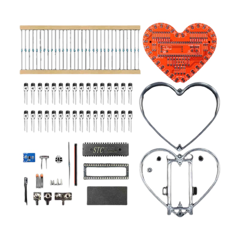 ●Soldering Practice Kit, Heart - Electronics Project Kit 评论和价格